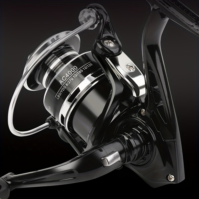 BILLINGS AC 1000-7000 Series Spinning Fishing Reel with 5.2:1Gear Ratio, 9.98KG Max Drag, Metal Rocker, Smooth Casting, Ultra-Durable, and Compatible with Saltwater and Freshwater - Ideal