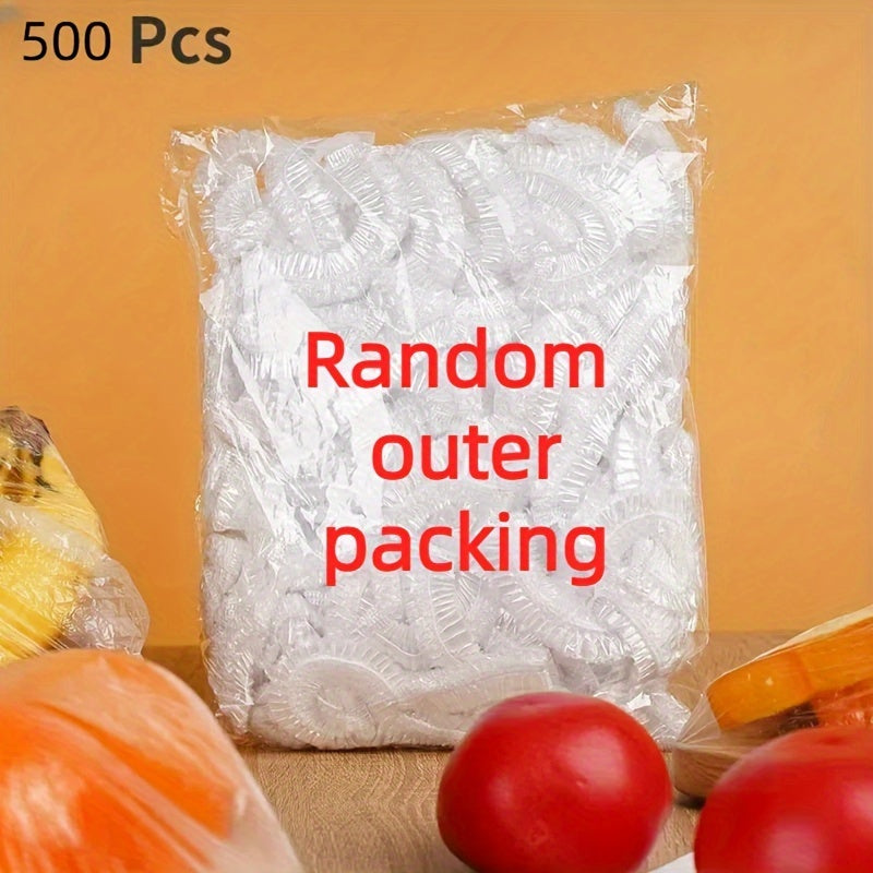 Disposable Food Cover - White Saran Wrap - 100/300/500pcs - Food Grade - Ideal for Fruit Fresh-keeping - Plastic Bag - Great for Home Kitchen, Picnic, BBQ - Kitchen Accessories