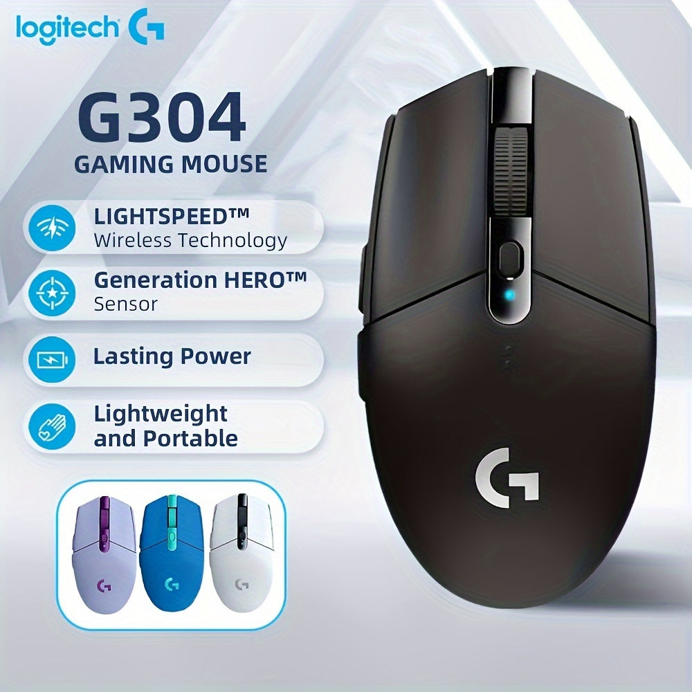 The Logitech G304 is a wireless gaming mouse with customizable features for Windows, Mac, and Android devices. It uses AA batteries and is compatible with various wireless standards.