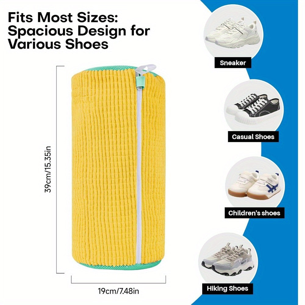 Laundry Shoe Bag for Washer and Dryer - 1pc Reusable Shoe Washing Machine Bag for Sneaker Tennis Shoes Cleaning, Unstain Cleaner Kit, Laundry Bags