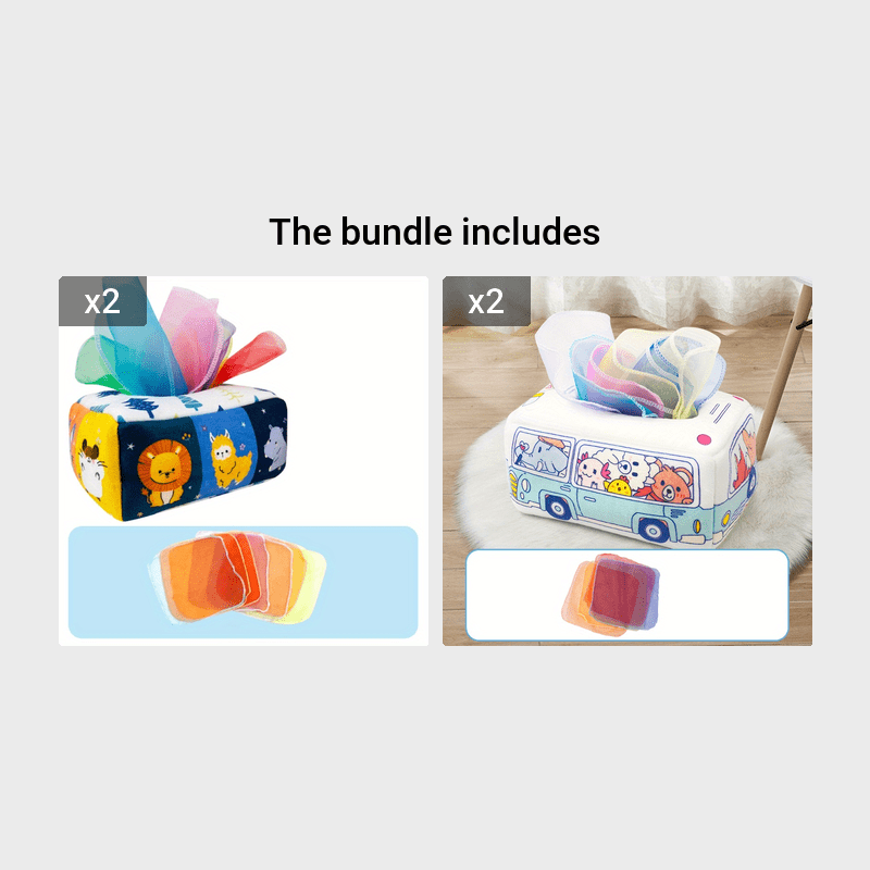 Introducing Baby's Magic Tissue Box: An Innovative Educational Toy for Sensory Exploration and fine motor skill development - Ideal for Children's Play and Learning! The Perfect Gift for Christmas and Halloween!