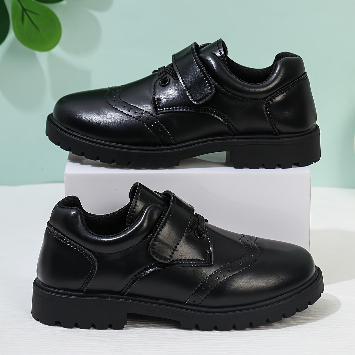 Durable non-slip dress shoes for boys perfect for school events and parties