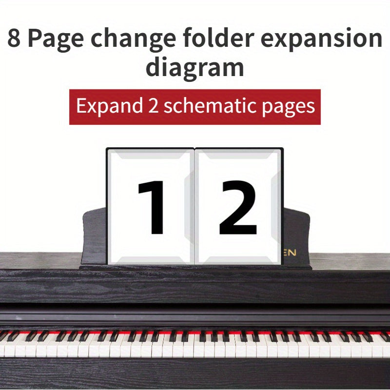 New piano sheet music clip available - A4 size, adjustable and unfolded