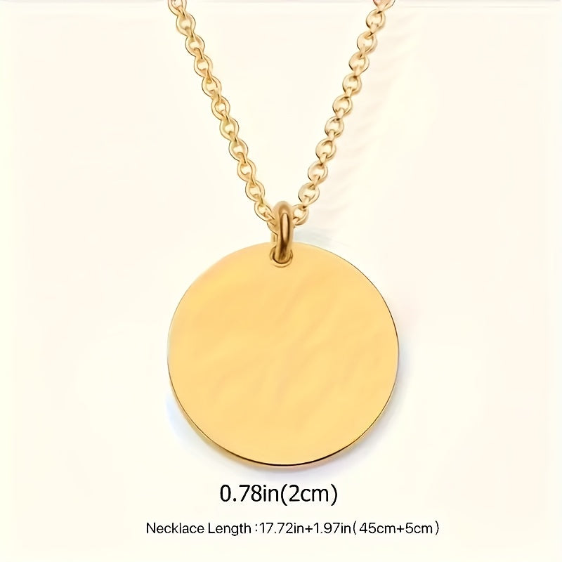 This stunning Star Map Pendant Necklace is custom-engraved and crafted from high-quality 18K Golden Plated 304 Stainless Steel. Elegant and alluring, it is the perfect accessory for daily wear and makes for a thoughtful gift. Ideal for celebrating