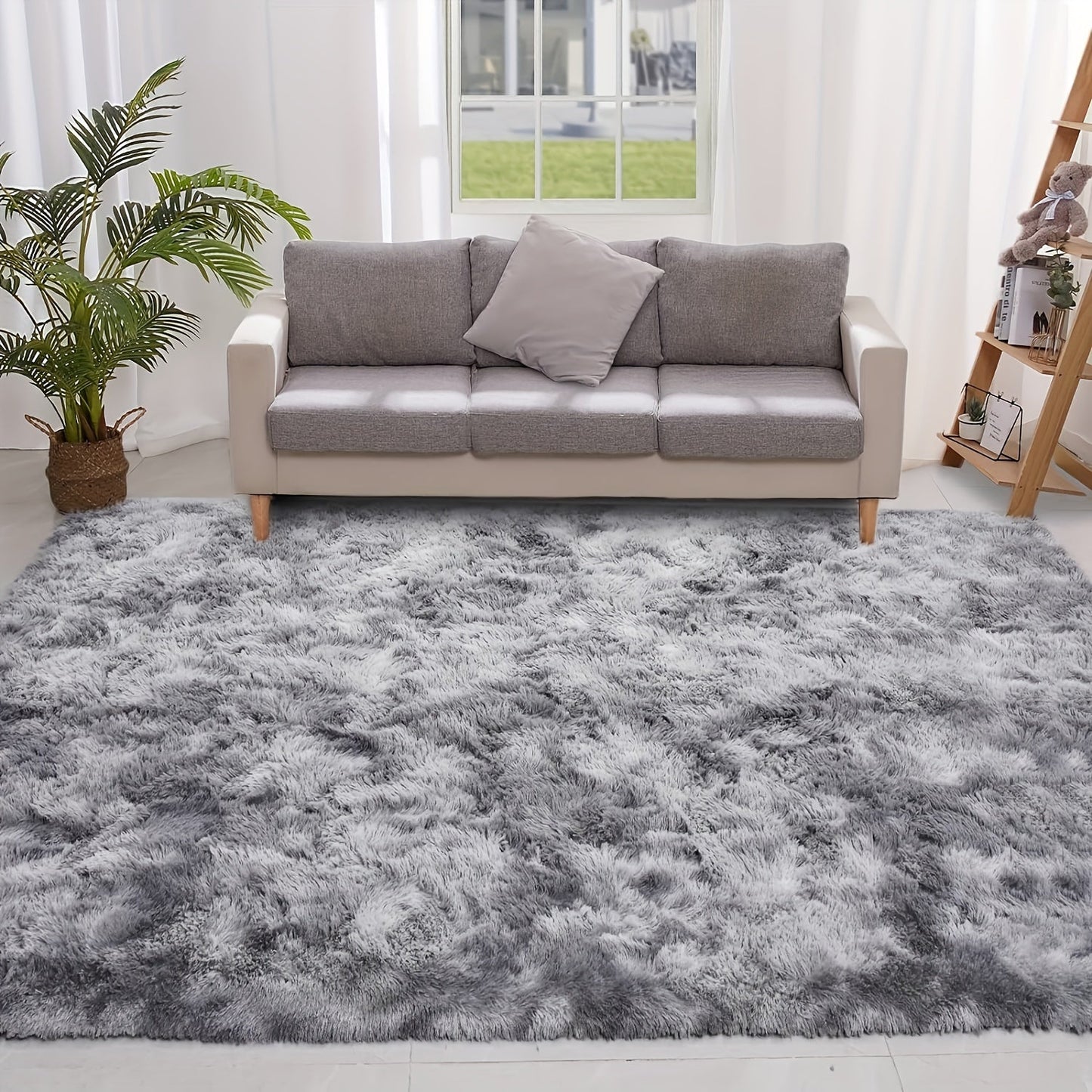 The Soft and Cozy Shaggy Carpet is ideal for the living room, bedroom, and hallway. It comes in a variety of colors and is simple to maintain with dry cleaning. With its rectangular shape, it can be used in multiple areas of the home. Constructed from