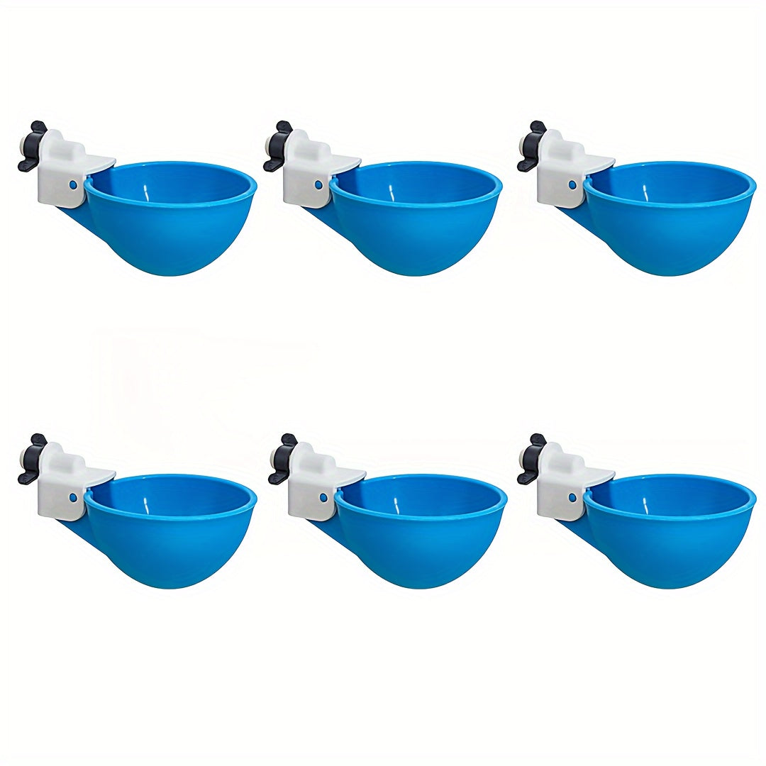 Large blue automatic chicken waterer for ducks, geese, turkeys, and rabbits - Waterer kit for poultry.