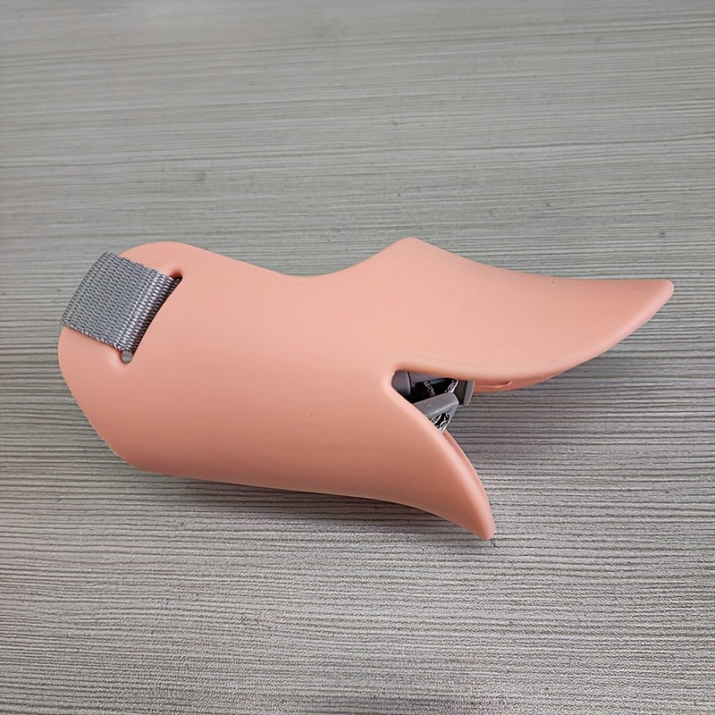 Soft duckbill cover for pet safety, comfortable breathable dog muzzle.