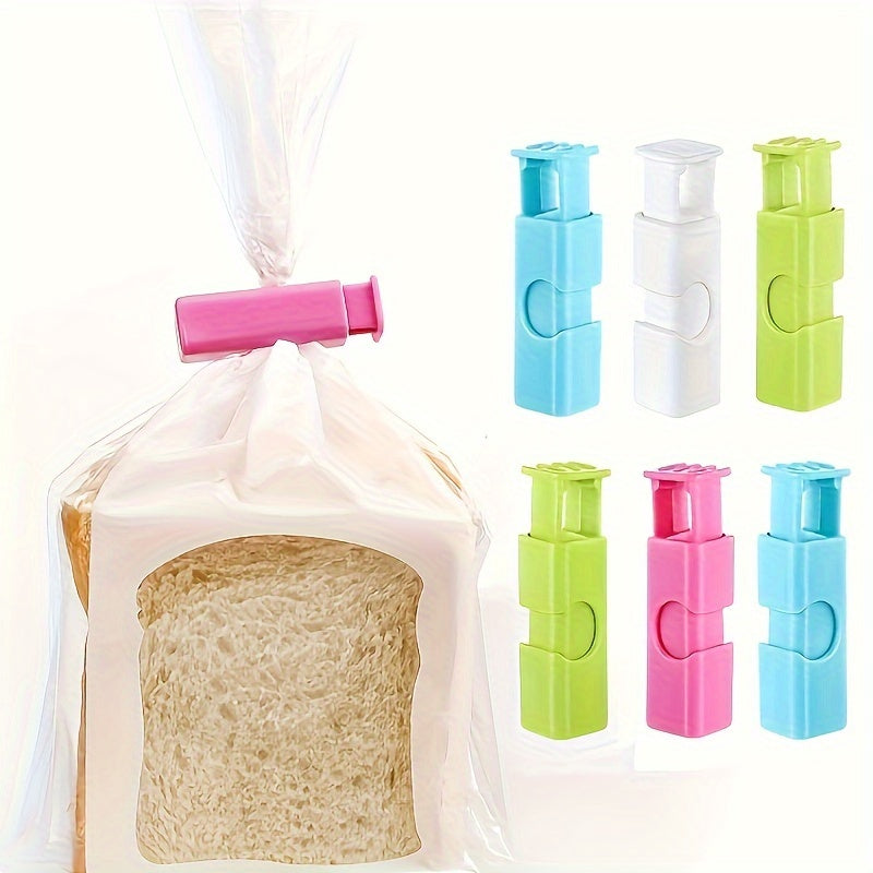 Set of 10 Bread Bag Clips for Sealing Various Food Bags in the Kitchen, Keep Food Fresh and Moisture-proof with these Plastic Sealing Clips