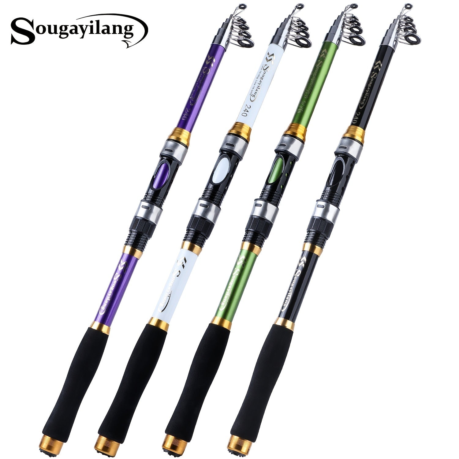 Sougayilang Telescopic Fishing Rod is a portable, durable fiberglass rod with medium action and extendable length for versatile saltwater fishing.