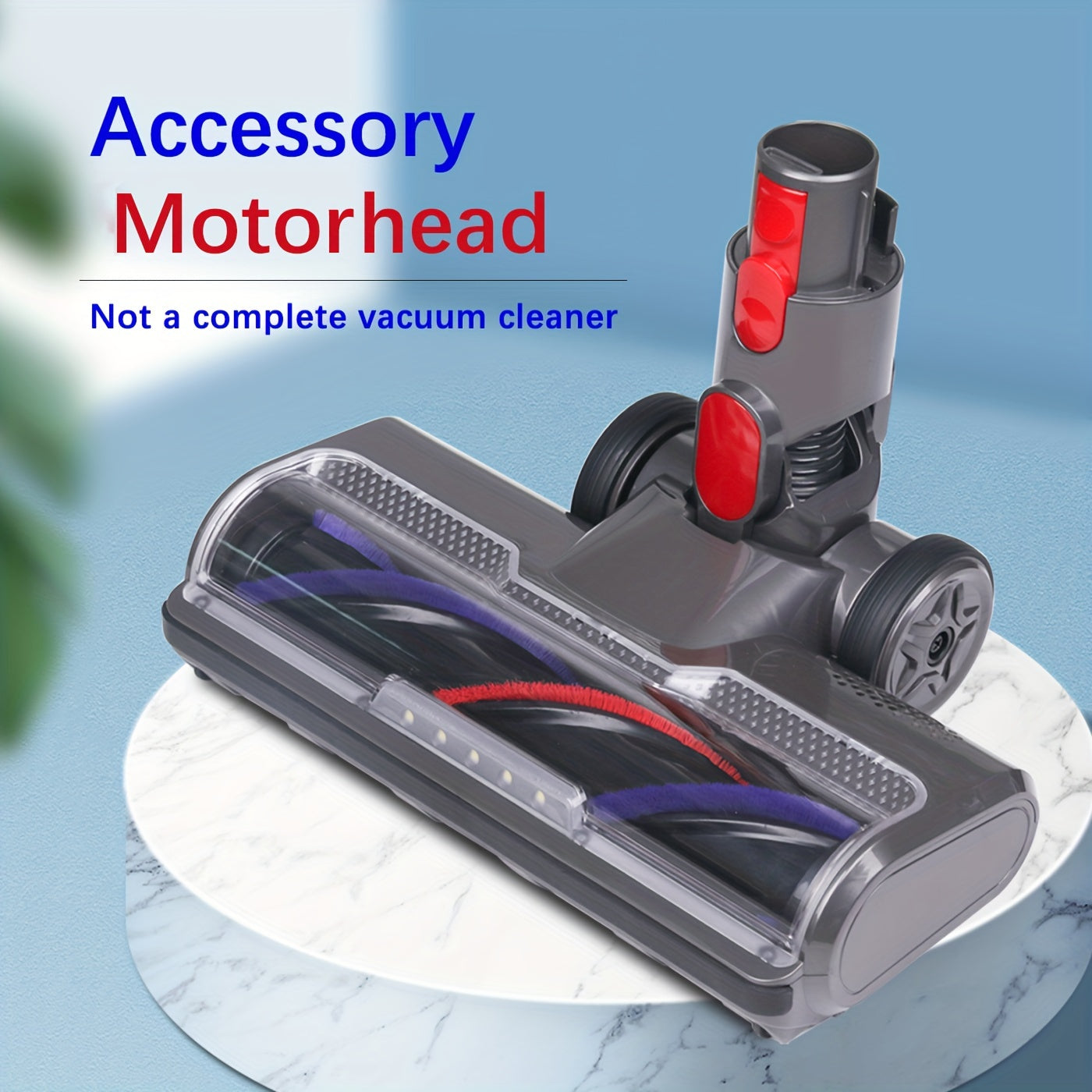 Durable Plastic Floor Brush Head Compatible with Dyson V7-V15, SV10-SV12 Animal Absolute Series - Cordless Vacuum Cleaner Accessory for Hard Floors (Battery Not Included)