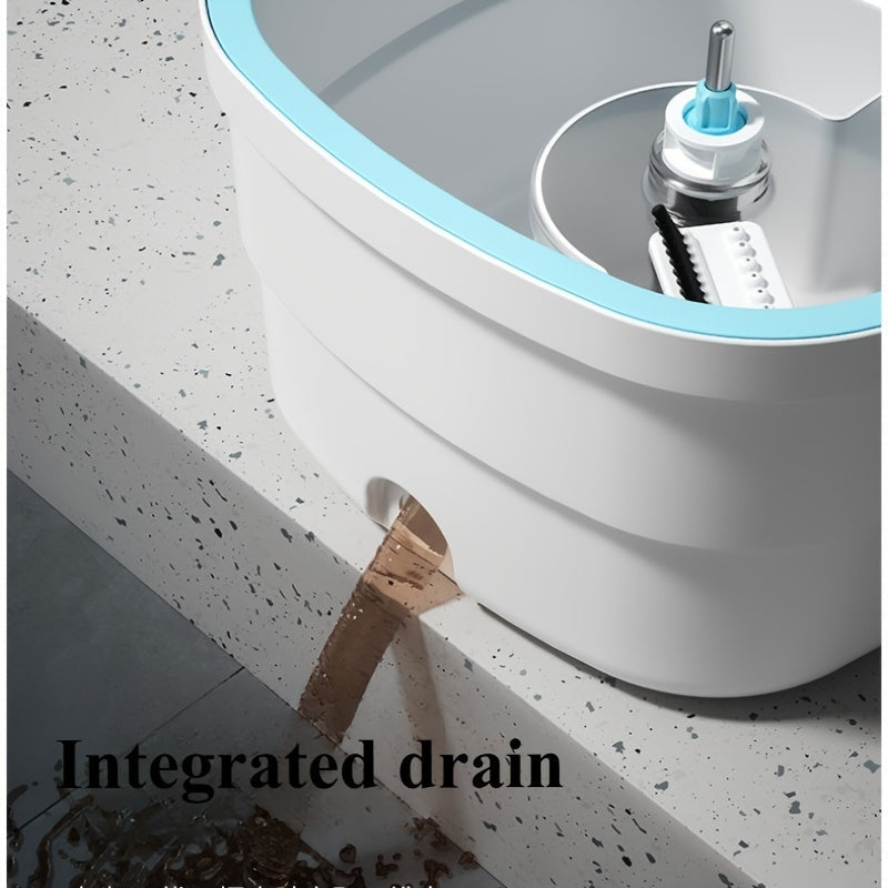 Get a hands-free spin mop with a washable, reusable pad. It comes with a stainless steel clean and dirt separation bucket and an easy wringing system for efficient floor cleaning in any room of your home.