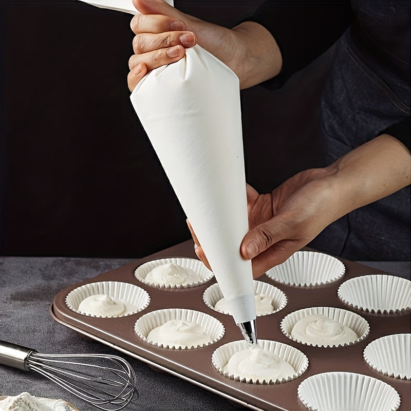 Durable Thick Piping Bags for Baking - Waterproof and Oil Proof, Reusable Piping Bags for Squeezing Biscuits, Ideal for Home Kitchen and Bakery Use. Perfect for Decorating Cakes, a Must-Have Baking Supply!