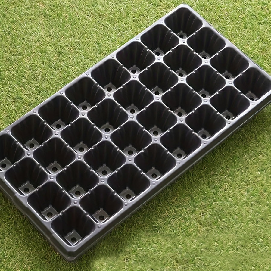 10-Pack of Boho Style Germination Trays for Garden and Balcony Planting. Ideal for Various Seedlings - No Electricity Needed.