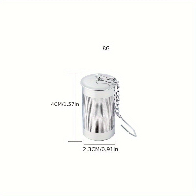 Stainless Steel Tea Strainer - Creative Cylinder Design for Brewing, Perfect for Tea Art and Hotel Use