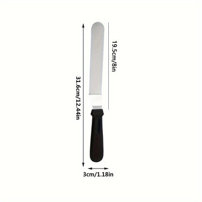 Get a set of 3 high-quality stainless steel cake scrapers, including straight and curved cream scrapers. These professional baking pastry tools are perfect for cake decorating and come in a convenient pack of 3. Add these stainless steel cake scrapers to