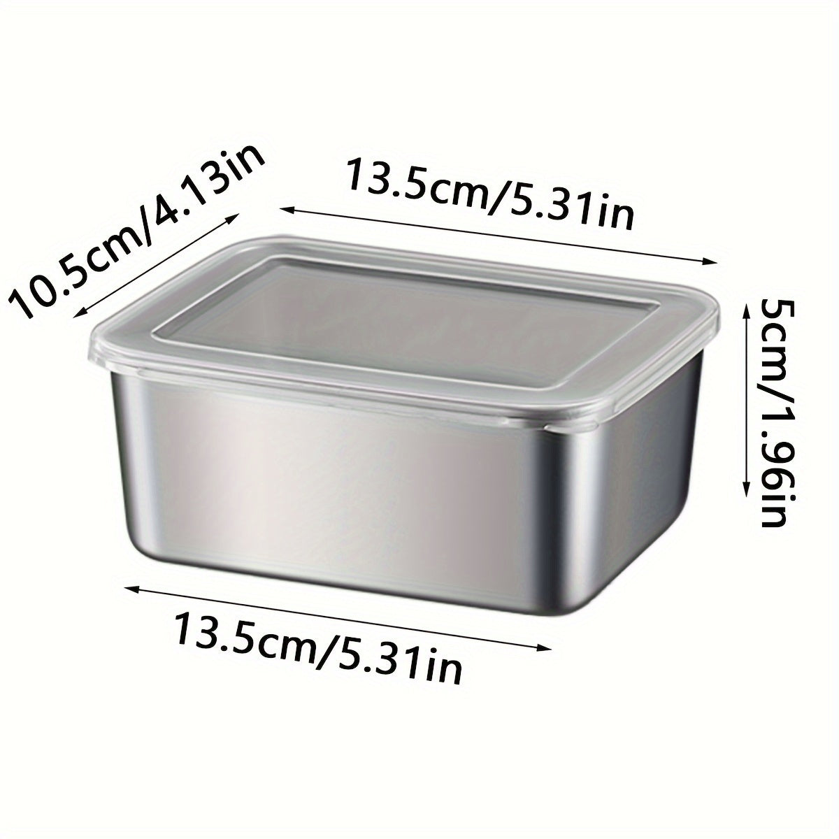 Set of 6 stainless steel food storage containers with lids - Designed to prevent leaks, stackable for easy storage, made without BPA, ideal for keeping food fresh in the kitchen, camping, picnic, school, or office - Safe for food contact, no need for