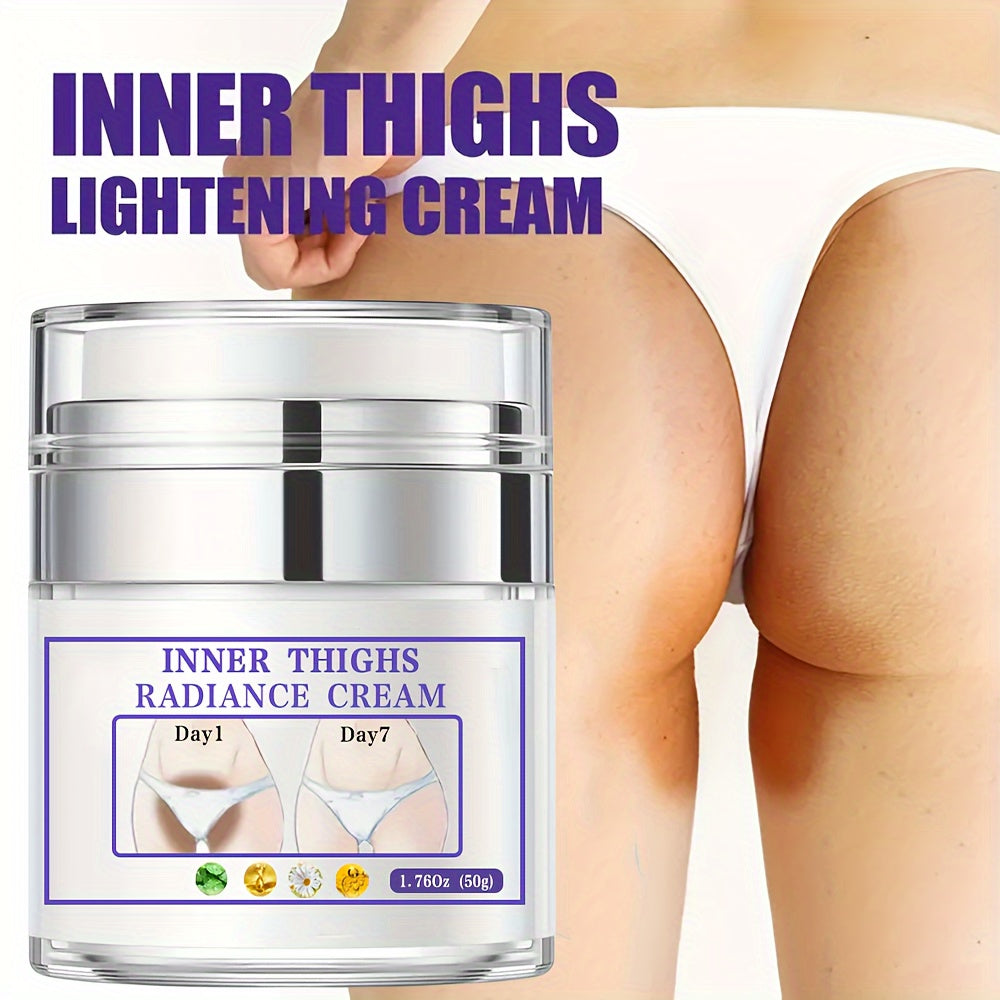 50g Inner Thigh Radiance Cream with Vitamin C and Niacinamide, Private Parts Underarm Cream for Dark Skin, 1.76oz.