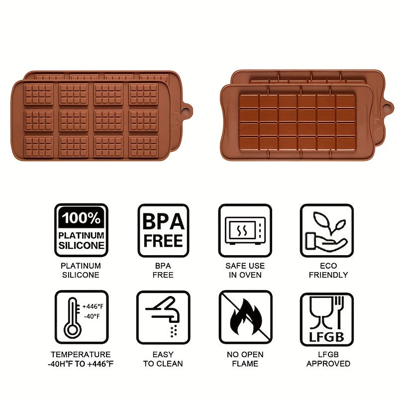 Silicone Chocolate Mould with 12 Grids for Pastry, Candy, and Cookies - Essential Baking Accessory for the Kitchen