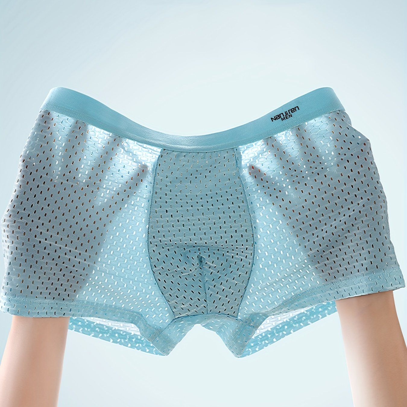 Men's comfortable mesh boxers, 1pc set.