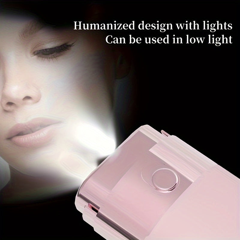 Electric shaver for painless underarm and bikini hair removal.