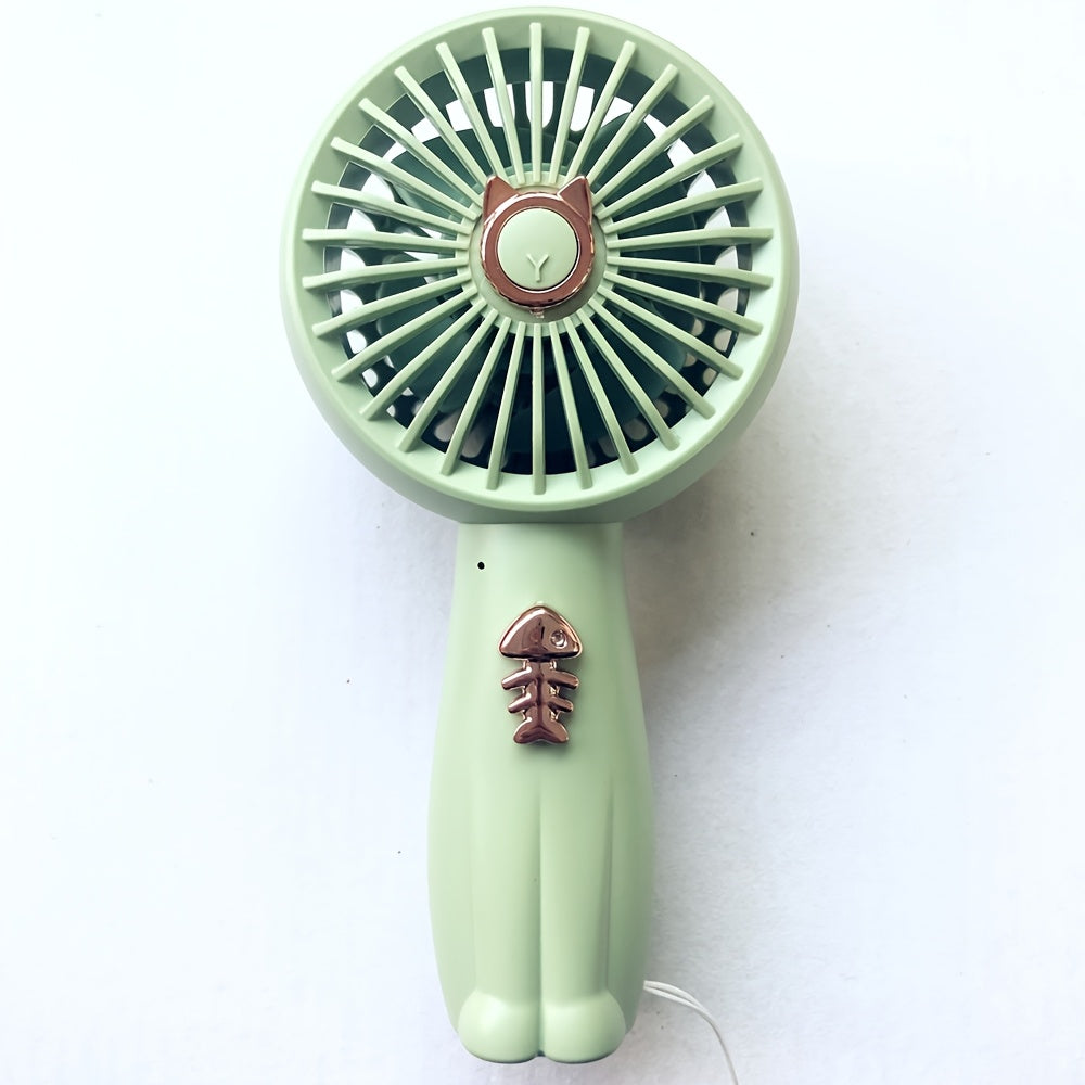 Stay cool this summer with the TOOP Cartoon Mini Handheld Fan! This adorable fan features a built-in light, durable ABS material, and a USB rechargeable 500mAh lithium battery. Perfect for on-the-go or desktop use, this portable fan makes a cute and