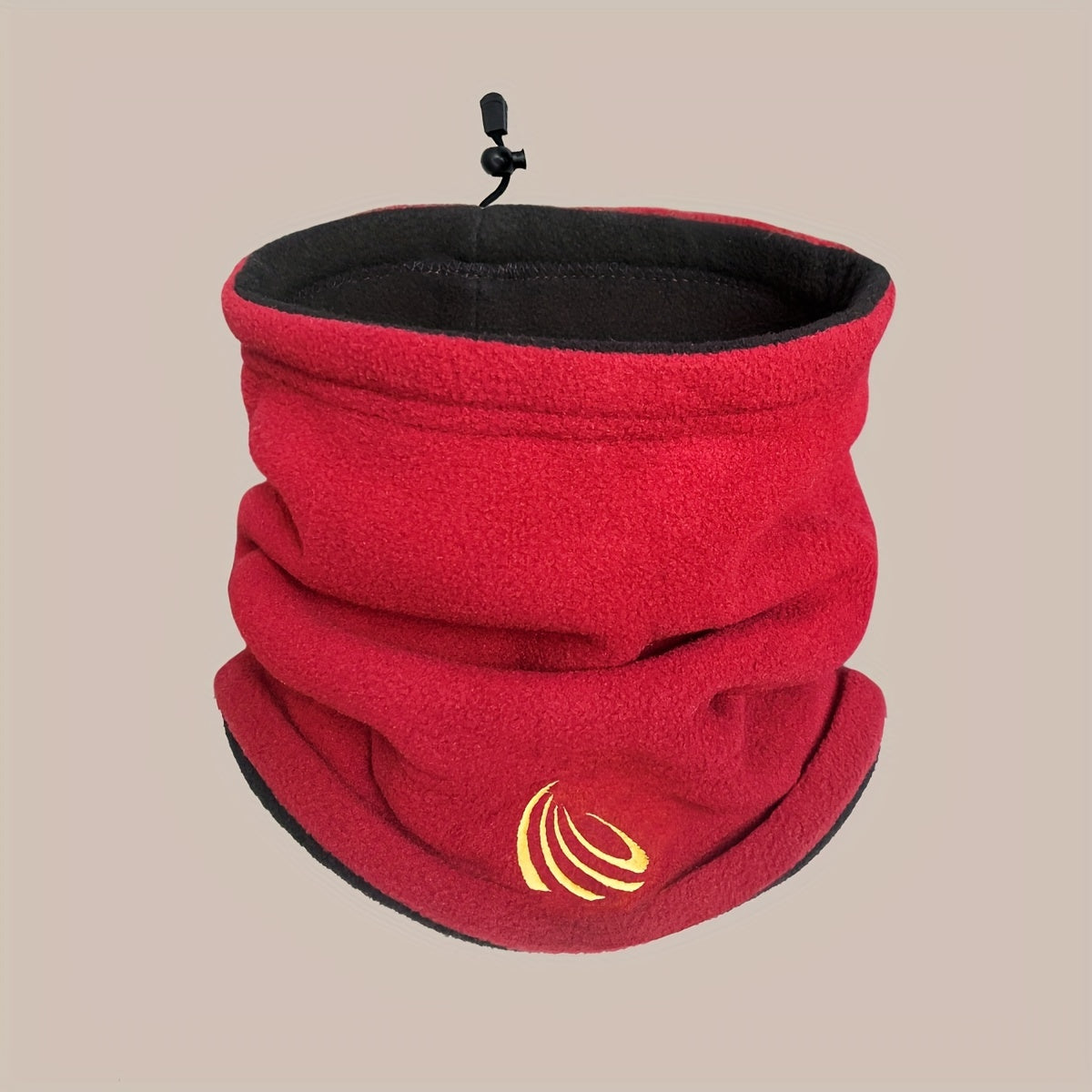 This unisex polyester fleece neck gaiter is a versatile multi-wear scarf ideal for skiing, hiking, biking, and staying warm in the winter. The double-sided thickened cap comes in a solid color and can be hand washed or dry cleaned. This knitted neck