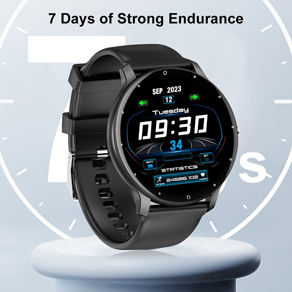 PEJE Sports Smart Watch with Touch Screen, Flash, Silicone Band, USB Charging, Wireless Functionality, Lithium Battery for Sports and Music Control.