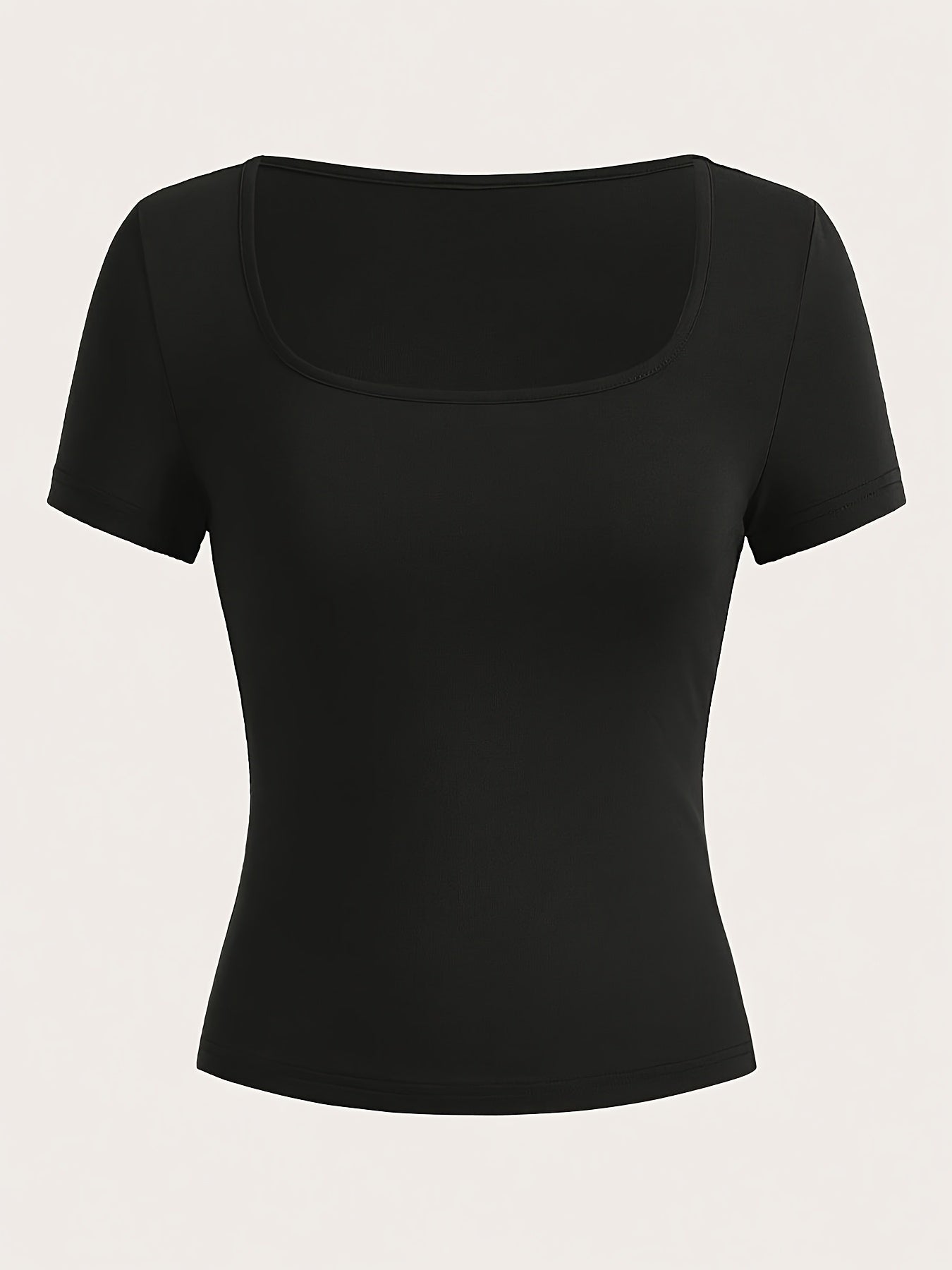 Set of 3 solid color women's t-shirts for casual summer wear.