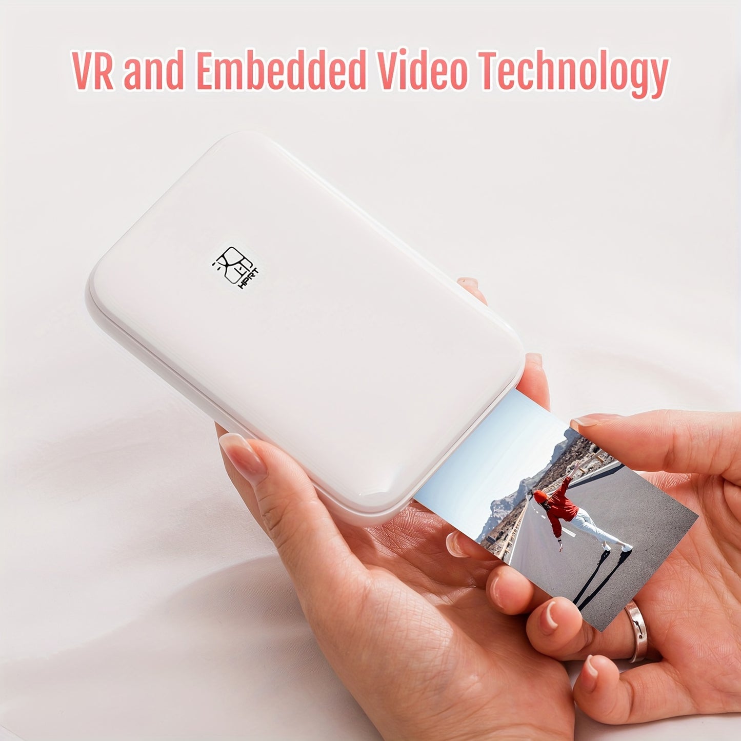 High-definition wireless portable photo printer directly connected to mobile phones. Supports color high-definition restoration, compatible with IOS/Android devices. Uses ZINK printing