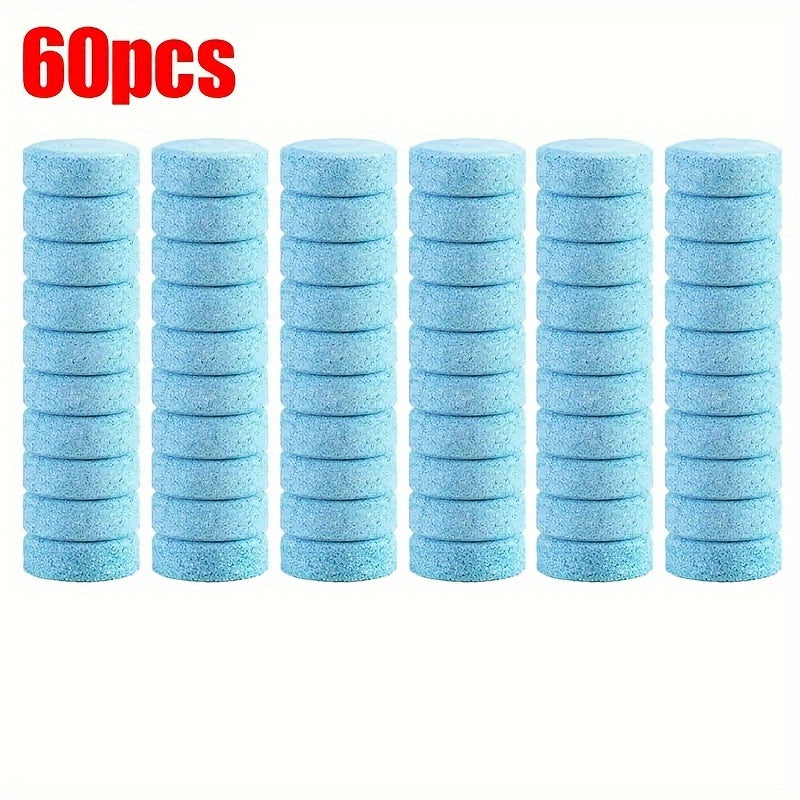 20/60pcs Portable Car Windshield Cleaner for Car Glass, Washer Fluid with Solid Wiper Essence