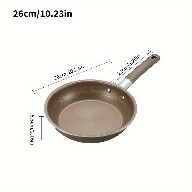 Stainless Steel Frying Pan and Wok Combo with Integrated Non-Stick Pot, 25.4cm and 27.94cm Multi-Functional Flat Bottom Pot for Cooking Steak and Eggs