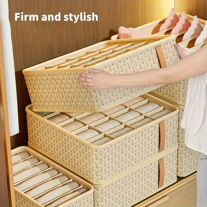 3pcs drawer-style storage box for underwear, socks, and accessories.