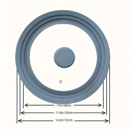 Durable Pan Lid with Silicone Rim & Glass Top - Compatible with Various Cookware - Suitable for Pots, Pans, and Cast Iron - Can be Safely Cleaned in the Dishwasher - Multipurpose Kitchen Tool