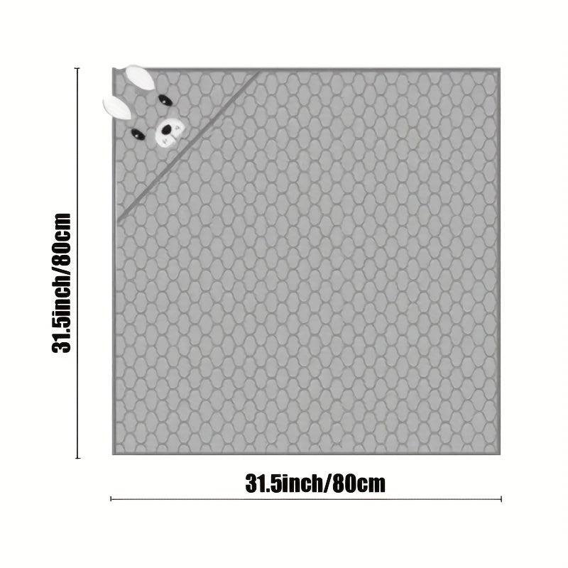 Плед для купания "Молодежь в капюшонах" с очаровательным дизайном животных - 80,01 см x 80,01 см, изготовлен из мягкого и впитывающего дышащего полиэстера - идеально подходит для душа детей, укутывания и использования в коляске.