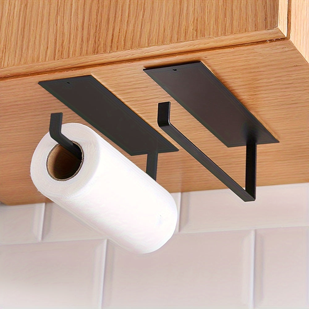 Kitchen paper towel holder made of stainless steel - Simple installation without the need for drilling, measures 27cm/10.62in