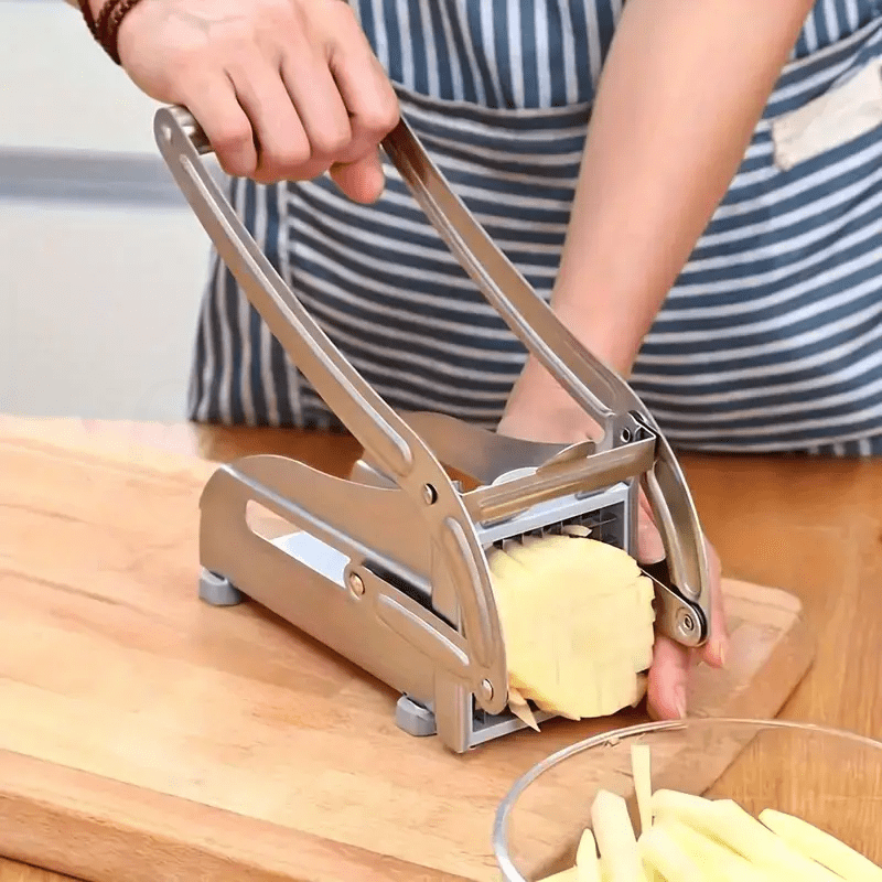 Stainless Steel Vegetable Slicer Set - Versatile Mandoline Cutter for Commercial and Household Use - Perfect for Potatoes, Cucumbers, Radishes, Lettuce - Safe for Food Contact - Manual Kitchen Tool for Fries and Slices