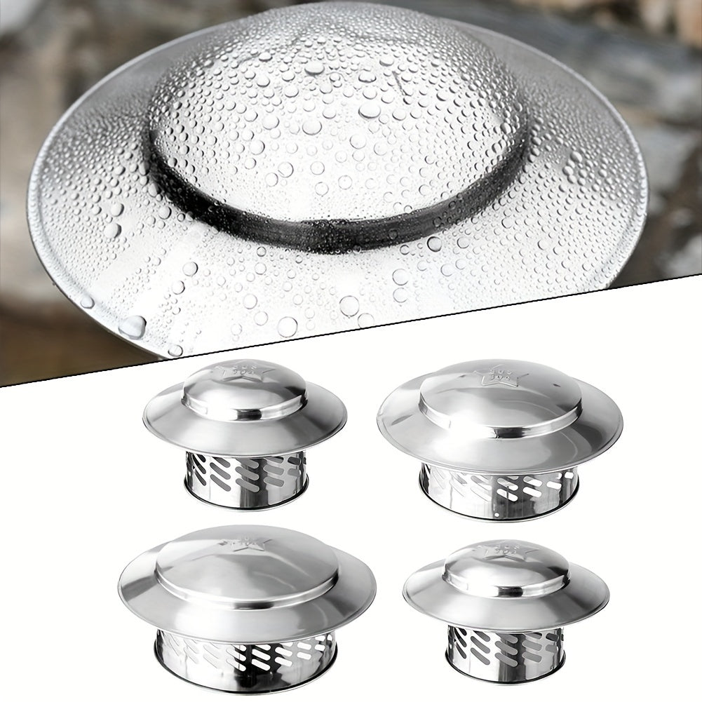 Chimney Cap made of Stainless Steel - Protects from Rain and Wind, Allows for Proper Ventilation of Heating, Cooling and Air Purification Systems