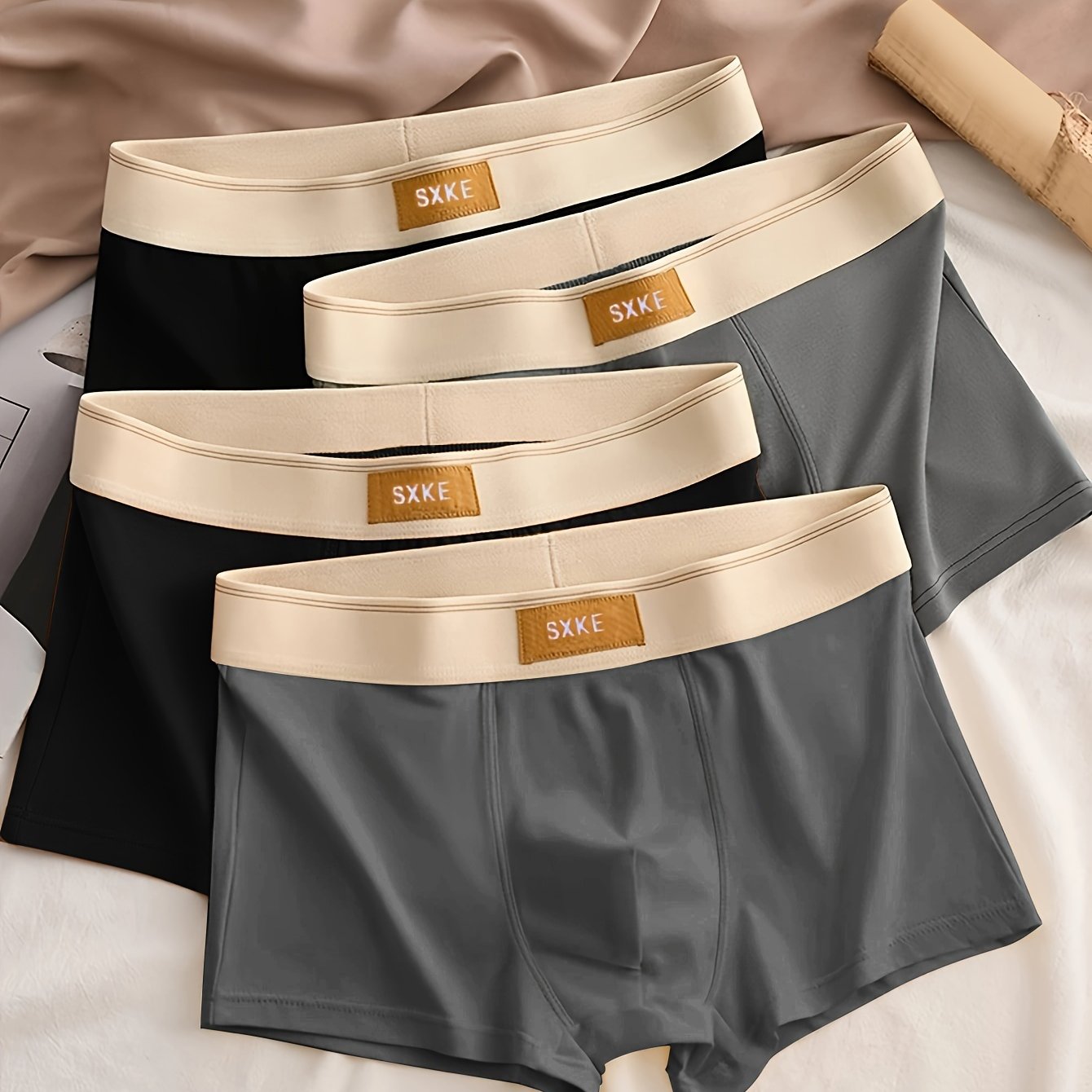 Breathable cotton underwear for students in large sizes, featuring a loose fit.