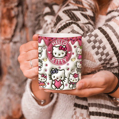 1 Hello Kitty ceramic coffee mug for all seasons, ideal for birthdays and holidays.