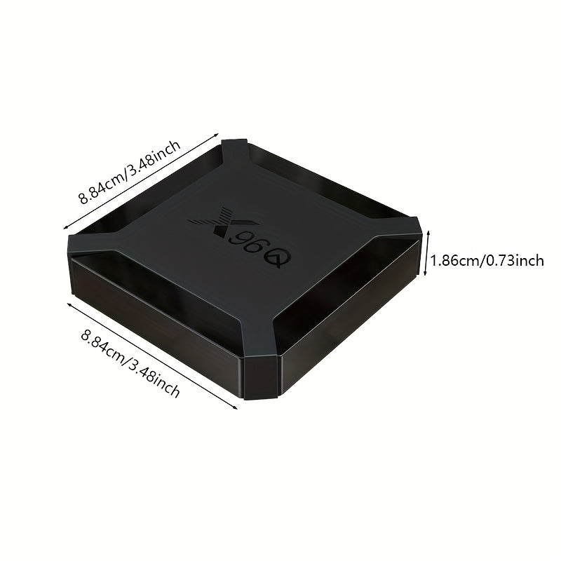 X96Q Smart TV Box with Android10, Allwinner H313 Quad Core CPU, 4K Streaming, 2.4G WiFi, EU Plug