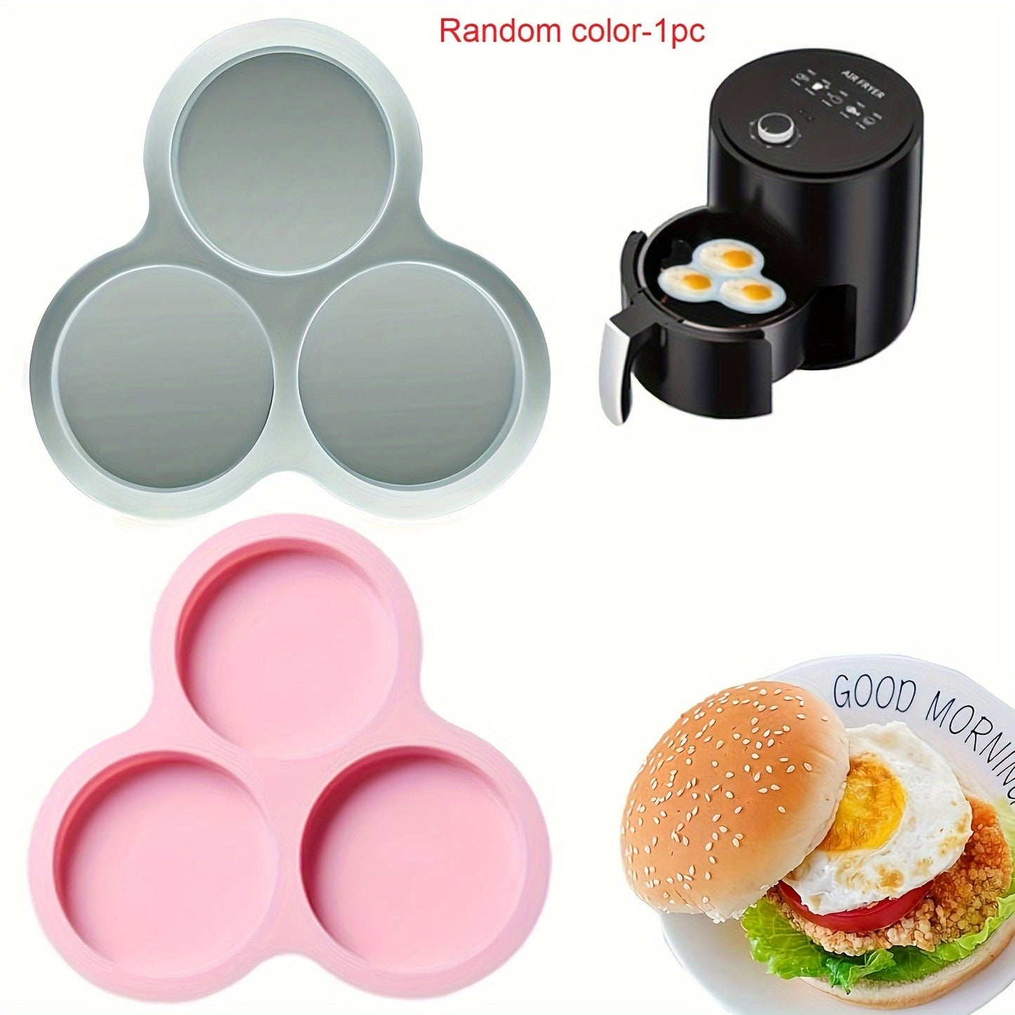 Multi-purpose Silicone Air Fryer Baking Mats Kit - Non-Stick, Heat-Resistant, Effortless Cleaning with Free Oil Brush for Flawless Eggs & Muffins