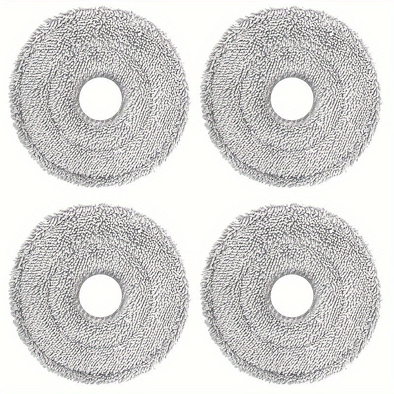 The Dreame 4-Pack Robot Vacuum Mop Pads are designed to be compatible with various models including L10s Pro Ultra Heat, X40 Ultra, X30 Ultra, L10s Pro Gen 2, X30 Pro Plus, X30 Pro Ultra, L20 Ultra, L10s Ultra, L10s Plus, and L10 Prime. These washable