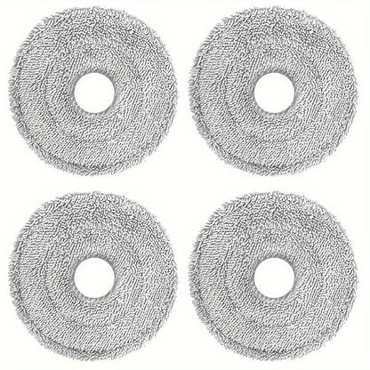 The Dreame 4-Pack Robot Vacuum Mop Pads are designed to be compatible with various models including L10s Pro Ultra Heat, X40 Ultra, X30 Ultra, L10s Pro Gen 2, X30 Pro Plus, X30 Pro Ultra, L20 Ultra, L10s Ultra, L10s Plus, and L10 Prime. These washable