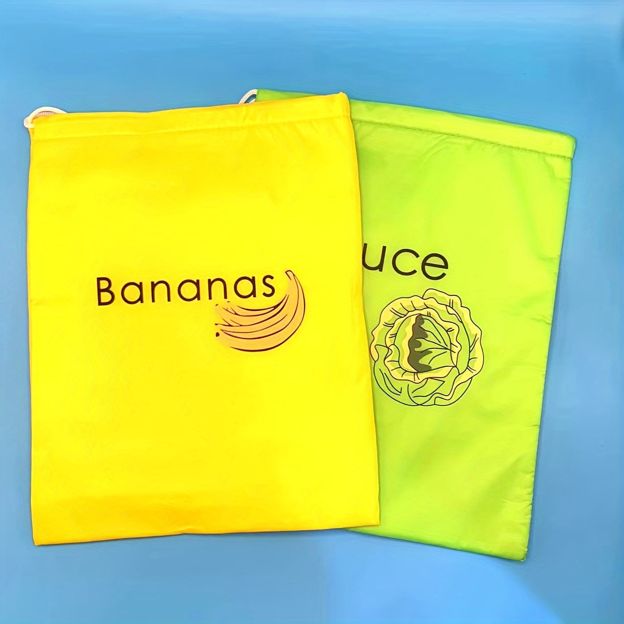 Fresh Produce Storage Bags: Banana and Lettuce Bags - Food Safe and Ideal for Organizing Fruits and Vegetables - 1 Piece