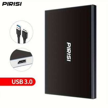 PIRISI High-speed USB3.0 Mobile Hard Drive with 500GB of data capacity, ideal as a gift for friends.