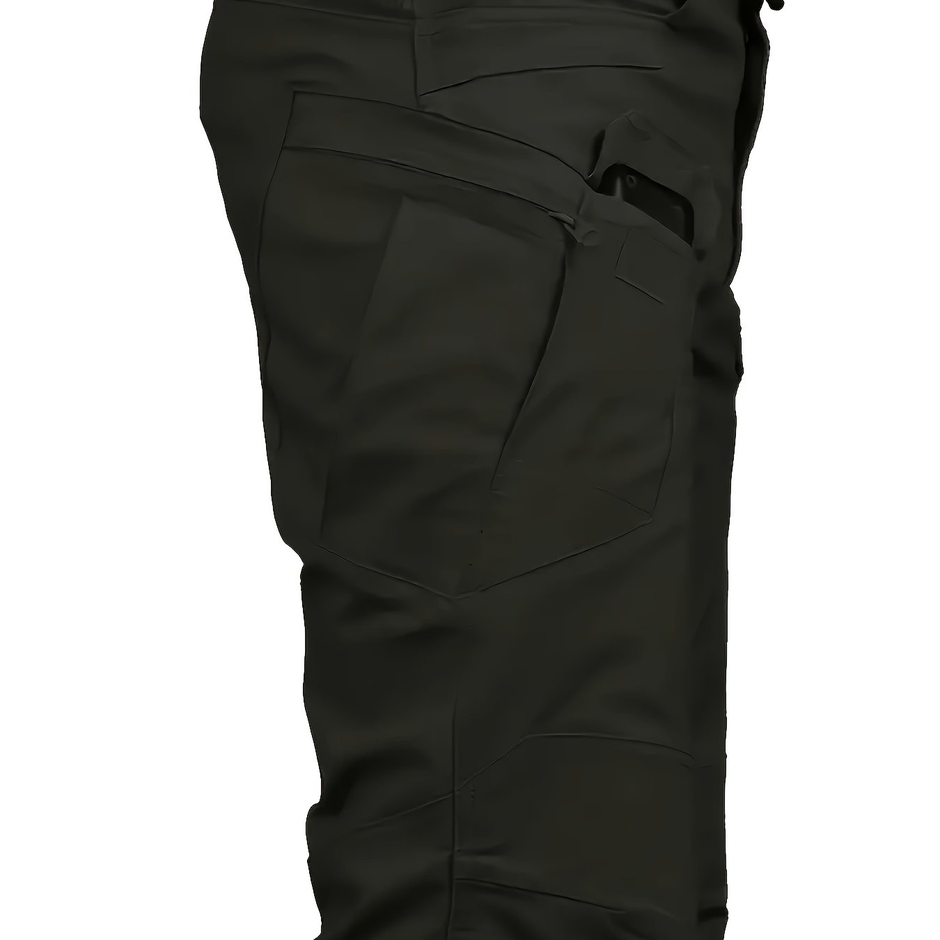 Men's Casual Multi Pocket Tactical Cargo Pants for Outdoor Hiking.