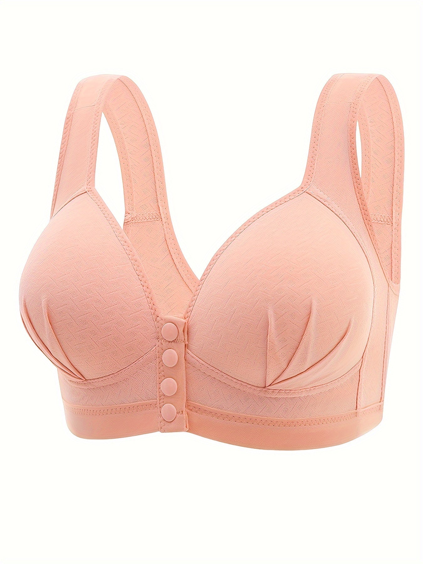 5 Front Buckle Wireless Push Up Bras, Comfortable and Breathable Women's Lingerie & Underwear