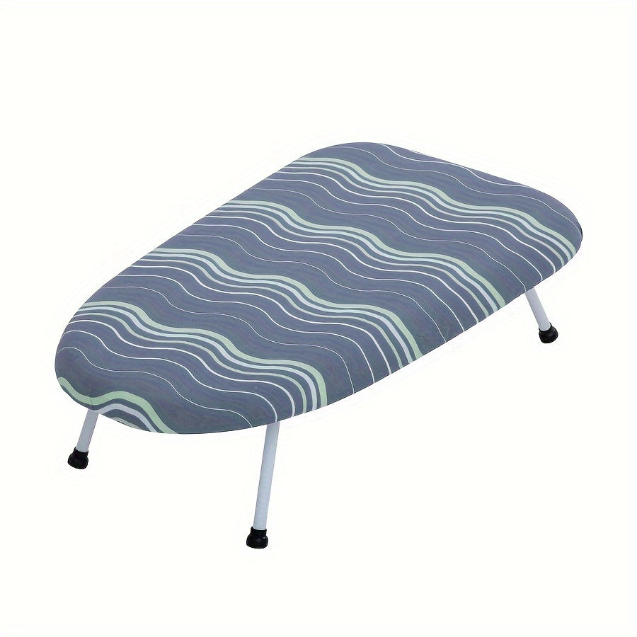 Compact Mini Desktop Ironing Board Folds for Easy Storage, Perfect for Small Spaces, Convenient and Portable for Ironing Clothes in Apartments, College Dorms, Home Offices, and Travel.