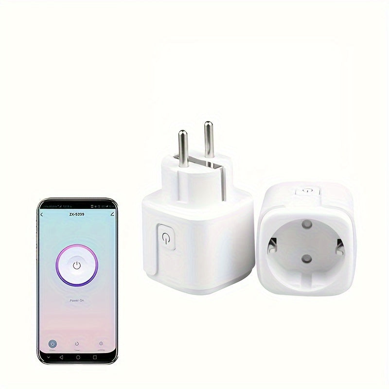 4-Pack Smart WiFi Plugs, EU 16A AC100-240V, Google Assistant and Alexa Compatible, Wi-Fi Connectivity, European Plug, No Battery