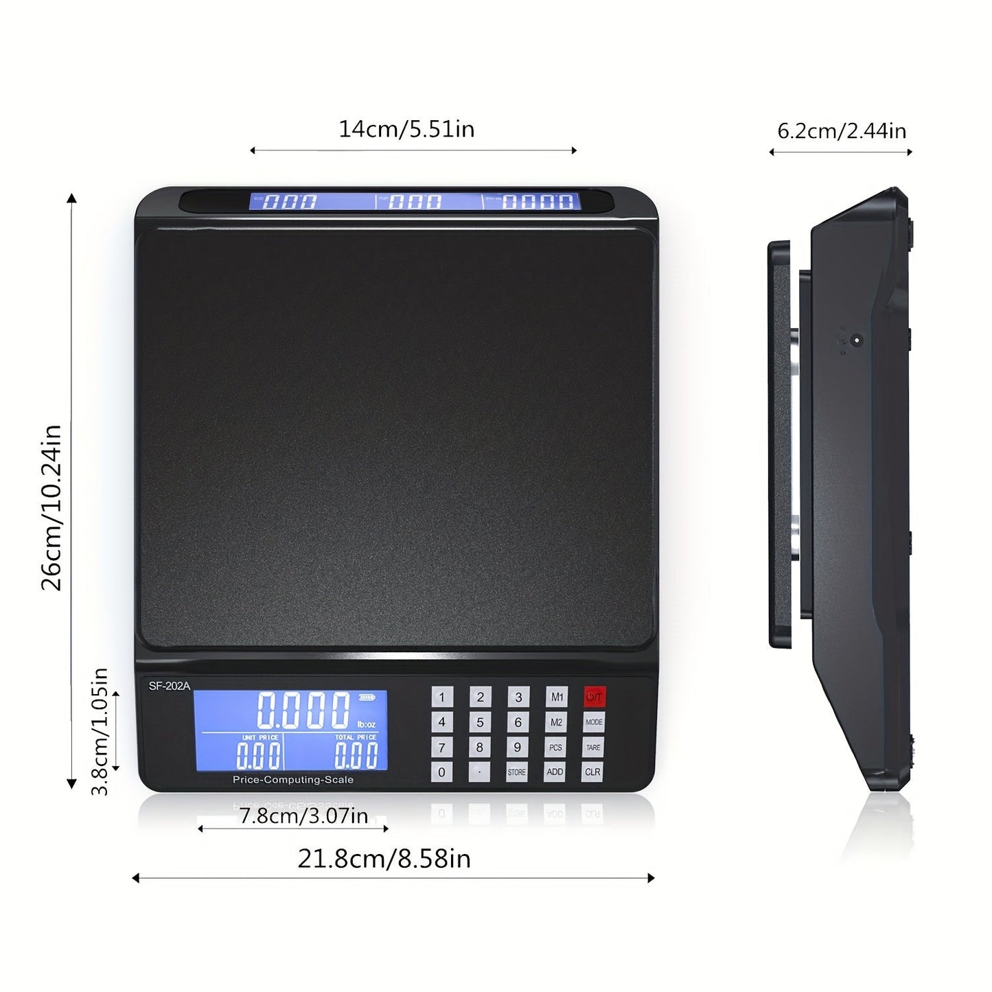 Dual-Display Weighing Scale/Kitchen Scale SF-202A with Multifunctional Features